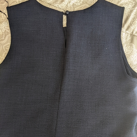 NWT Sandra Darren Navy Blue Business Dress - Picture 9 of 11